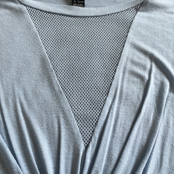 Forever 21 Tops | Light Blue Deep V Neck Tshirt | Poshmark